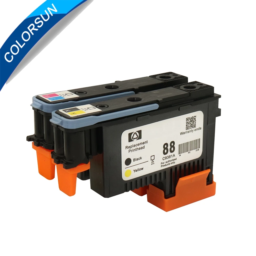 Печатающая головка Colorsun для HP 88 C9381A C9382A K550 K5400 K8600 L7000 L7480 L7550 L7580 L7590 L7650 L7680 L7710|Детали