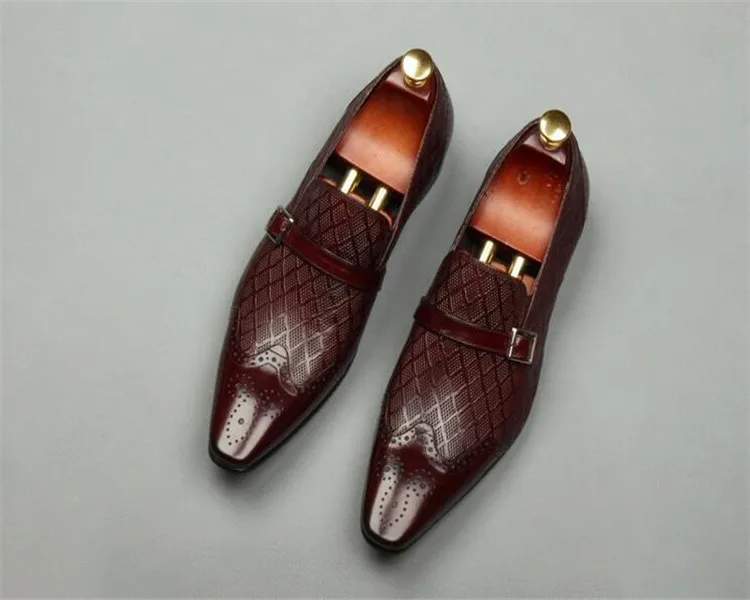 Мужские кожаные туфли с квадратным носком на осень/зиму|slip on|slip on shoesslip men |