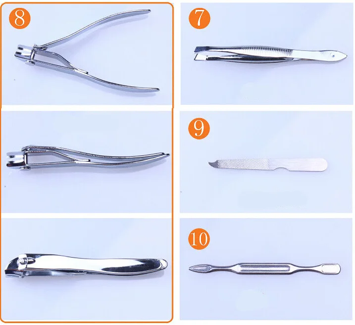Модный кошелек с инструментами 12шт инструментов для ногтей: маникюр педикюр.