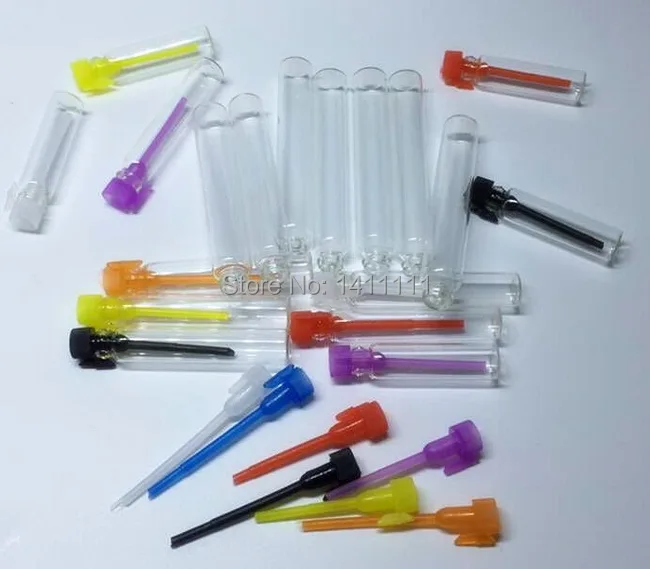 Free shipping 100pcs 1ML mini glass perfume vial Liquid sample tester bottle Tube Colorful cap | Красота и здоровье
