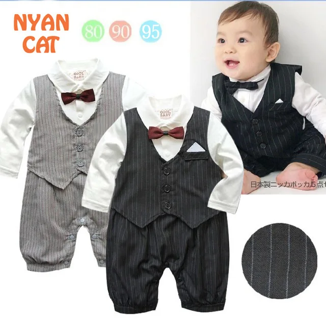 Gentleman baby new style of short sleeve wedding and party boys clothes cut overalls newborn |