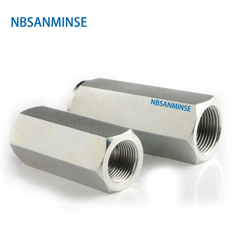 NBSANMINSE VU обратный клапан прямой G1/4 3/8 1/2 3/4 1 гидравлический промышленный инженерный Клапан Углеродистая сталь клапан высокого давления