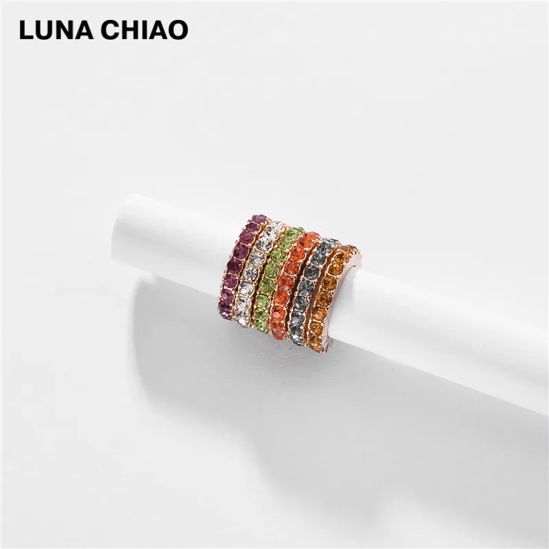 LUNA CHIAO модные ювелирные изделия Красочные Стразы кристалл ювелирное изделие
