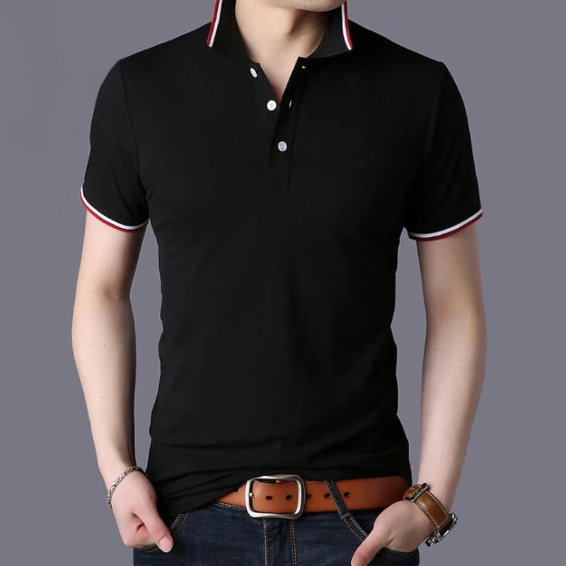 Новинка 2019 мужская повседневная Летняя хлопковая дышащая рубашка с коротким