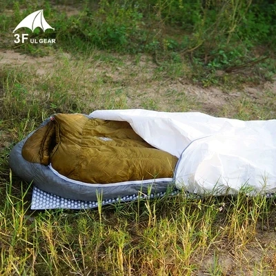 3f ul gear Tyvek спальный мешок крышка лайнер водонепроницаемый Bivy мешок водонепроницаемый Проветриваемый - Цвет: without head cover