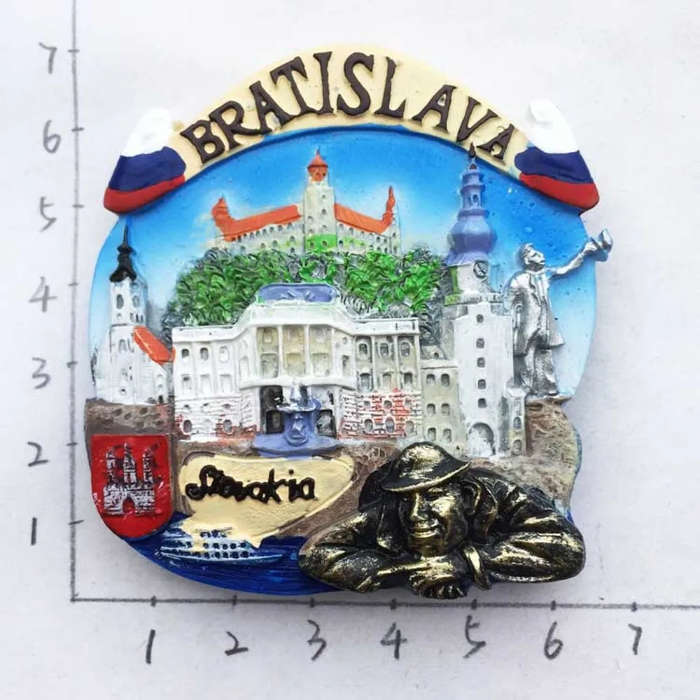 BABELEMI Смола 3D Словакия Братислава путешествия туристические сувениры магниты на