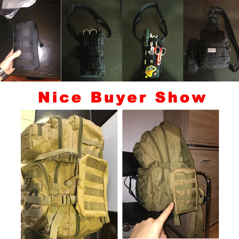 

Outdoor Travel Military 900D MOLLE Pouch First Aid Kit Bag Tactical Utility Bags Vest Gadget Hunting Sport Waist Pack Equipment