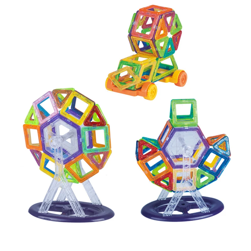 115 Мини Магнитный здания Конструкторы с мешком подарков или коробке дизайнер 3D DIY