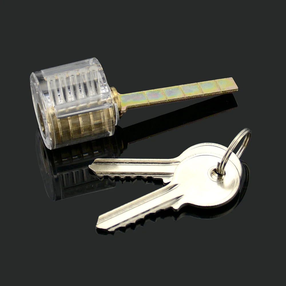 Прозрачные замки KEYTOOL 7 шт./лот Комбинированные тренировочные слесарные