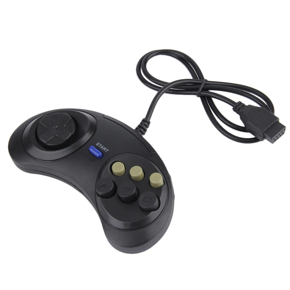 Шесть Buttoms игра ручка Command Pad пластиковые аксессуары для sega Mega Drive