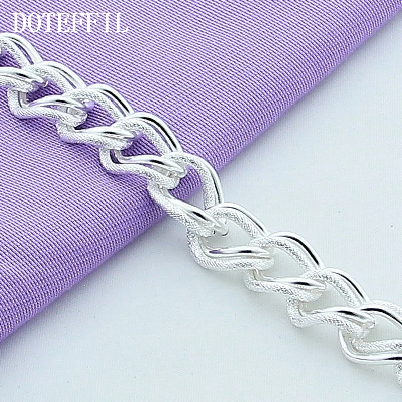 Красивый модный браслет DOTEFFIL из серебра 925 пробы Шарм великолепные ювелирные