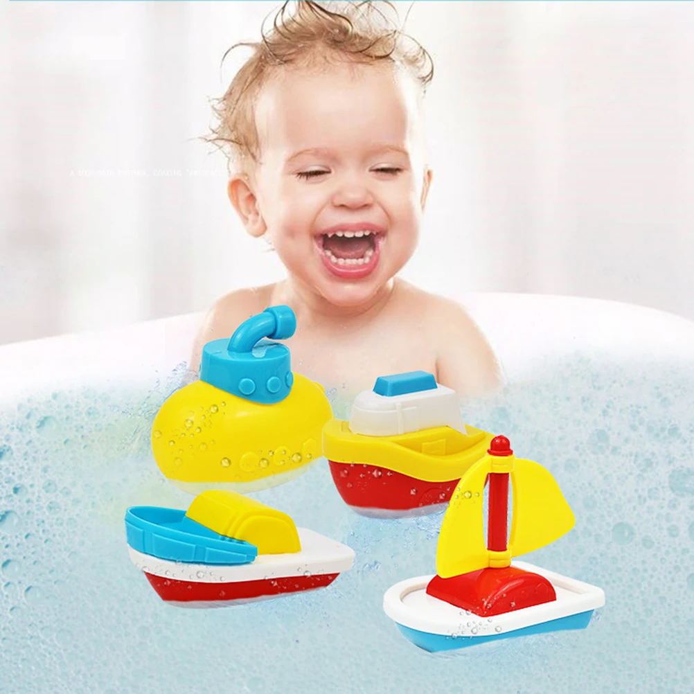 4 предмета летняя детская лодка для купания Игрушки раннего развития детей каяке