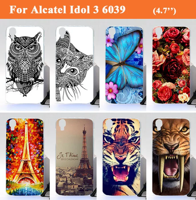 Чехол для телефона Alcatel One Touch Idol 3 6039 6039A 6039K 6039Y чехол с красочным рисунком 4 7