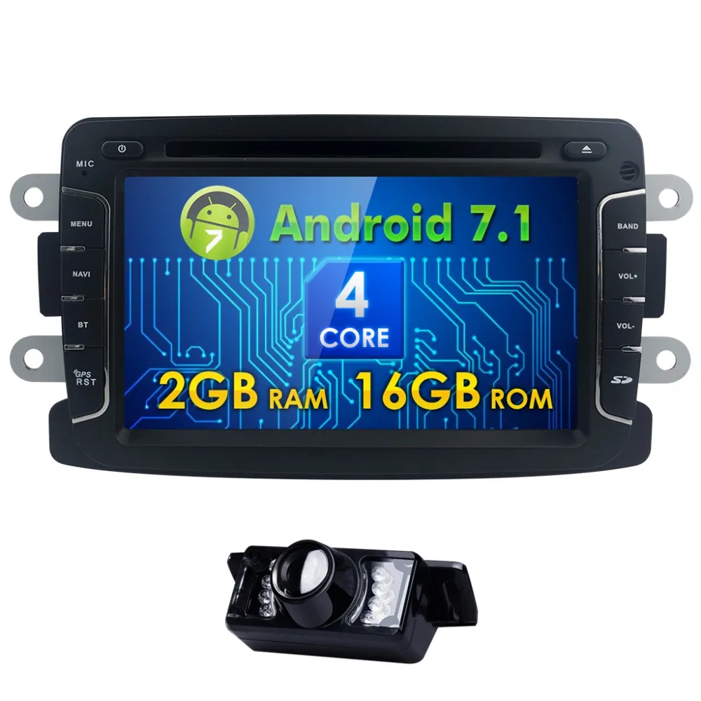 Hizpo Android7.1 четырехъядерный Авторадио dvd плеер для RENAULT Captur Duster LOGAN LADA XRAY SYMBOOL DACIA