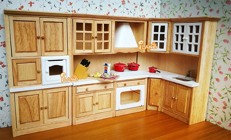 Кухня для кукольного миниатюры DIY 1:12 кукла кукольный домик с мебелью игрушки