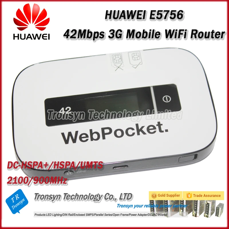 Оригинальный разблокированный беспроводной маршрутизатор HUAWEI E5756 3G DC HSPA + 42