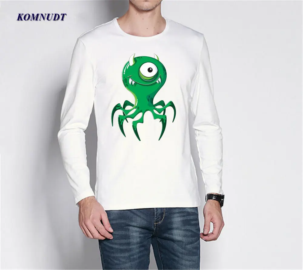 2018 зеленые одноглазый Осьминог монстр новый бренд в стиле панк Повседневное