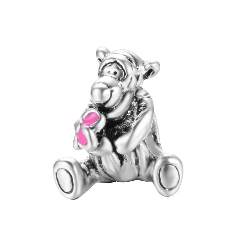 Новый сплав покрытый бисером Шарм Микки Пух медведь и друзья кулон бусины