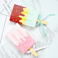 ice cream shape gift boxesgift boxeskids partyfavor boxcandy box pink blue 30pcs