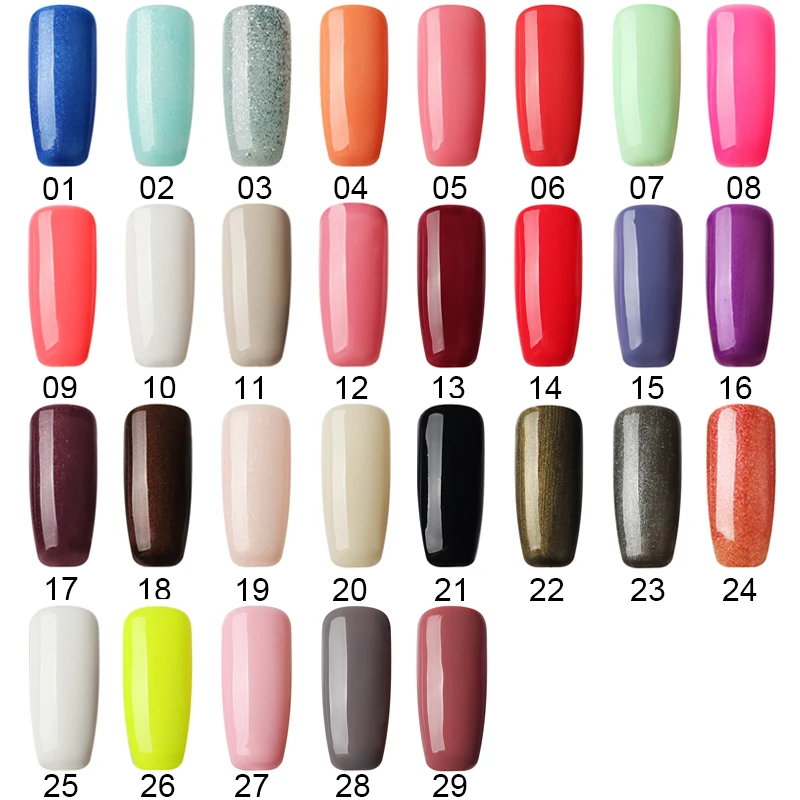 BOLUOYIN Candy Color UV Gel Varnish Semi-permanent Colors Nail Polish Soak-off LED Solid Enamel Permanent | Красота и здоровье