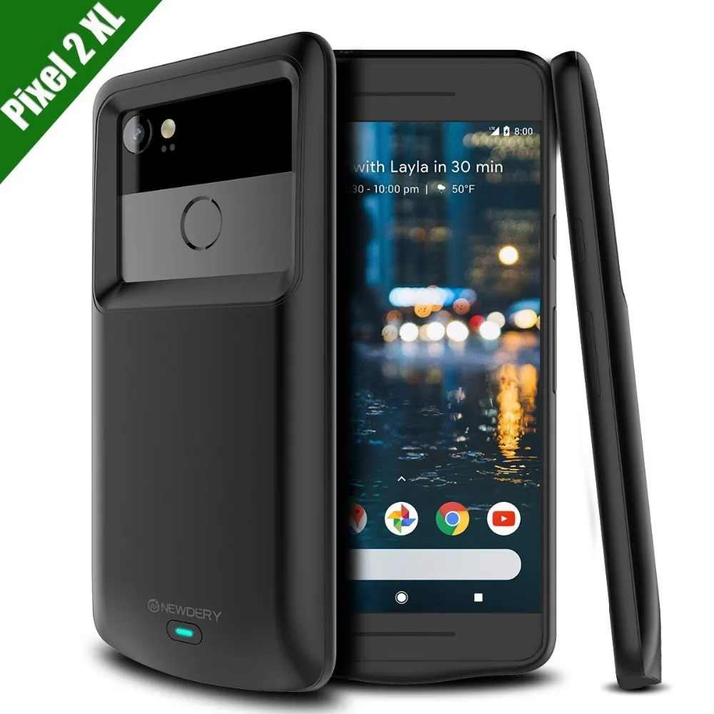 Чехол-накладка для Google Pixel 2/ 2XL тонкий черный