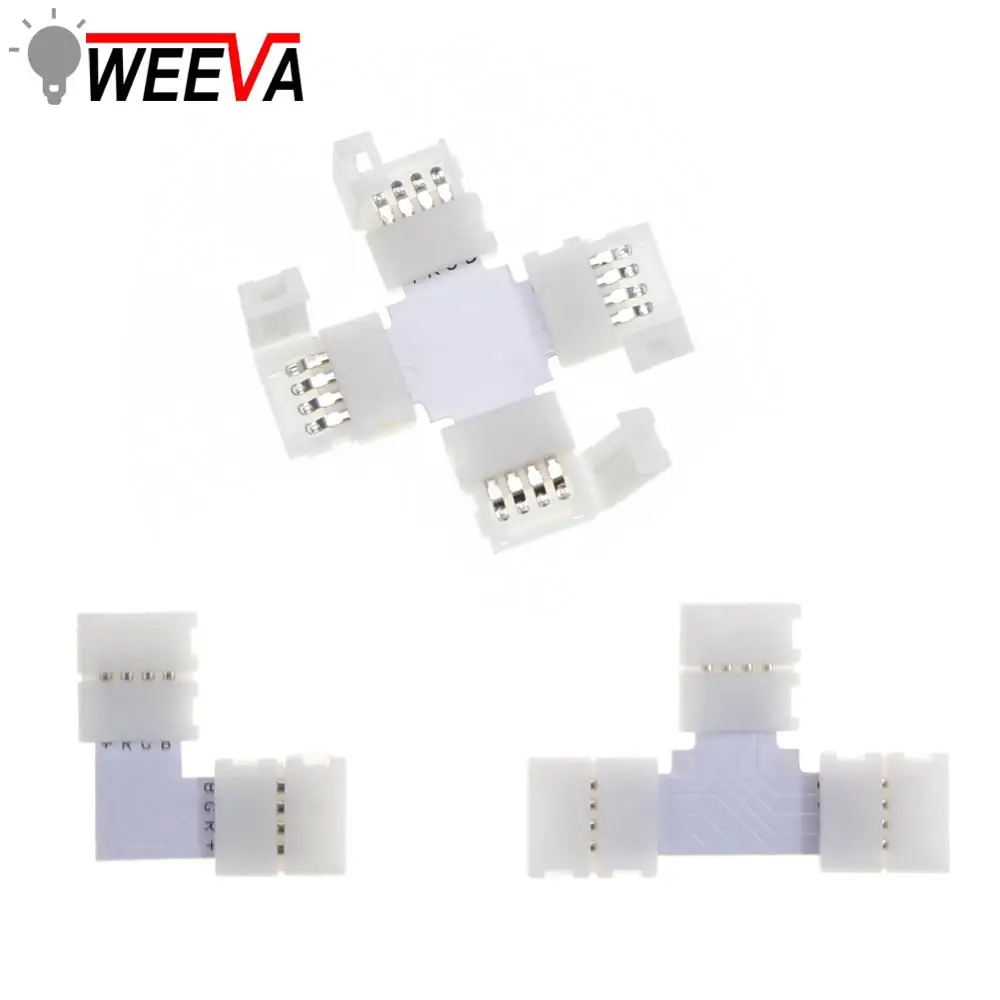 Коннектор для светодиодной ленты 5050 RGB коннектор светильник Ной 5 шт. 10 мм 4