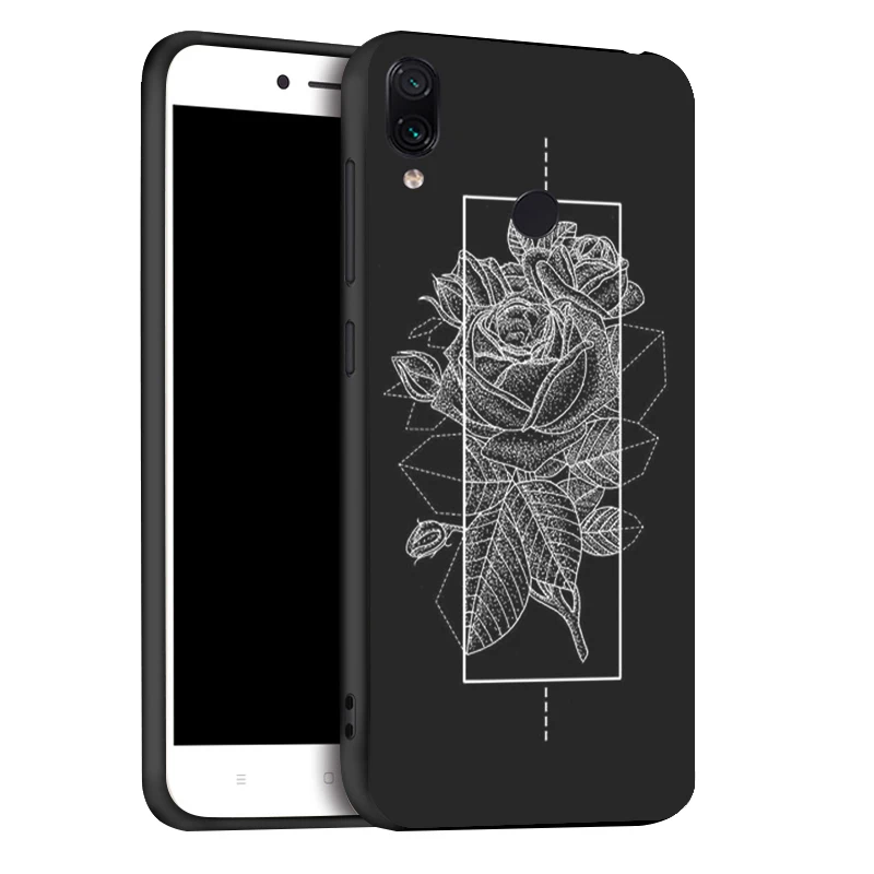 x074 Чехол Xiao mi Red mi Note 7 5 Pro 8 чехол Xio mi Red mi 7 S2 чехол 3D DIY Окрашенный черный чехол для Xiaomi mi 9 SE A1 A2 9T бампер Funda - Цвет: x074