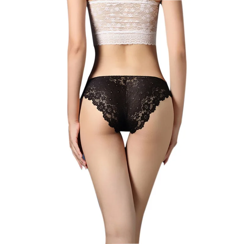 Hot Women Sexy Soft Lace Panties Fashion Transparent Floral Female Cotton Briefs Ladies Underwear Hollow Lingerie Calcinha Renda |