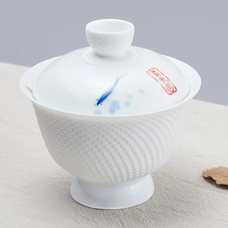 TANGPIN керамический чайник gaiwan чайный набор из рыбы и керамики китайский кунг