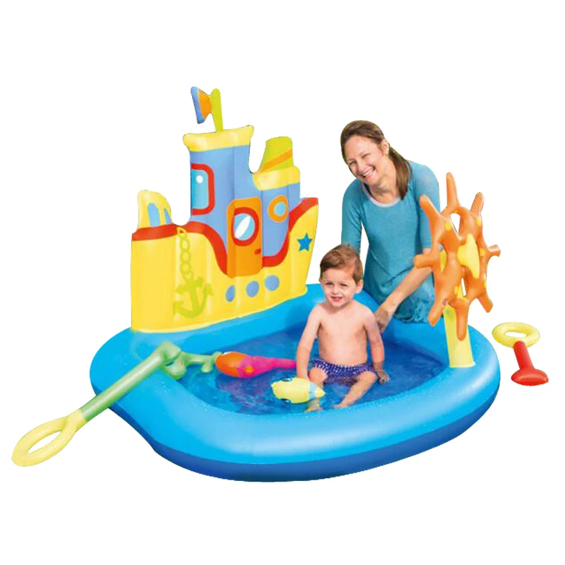 2017 Новый дизайн крутой замок плавательный бассейн для детей высококачественный