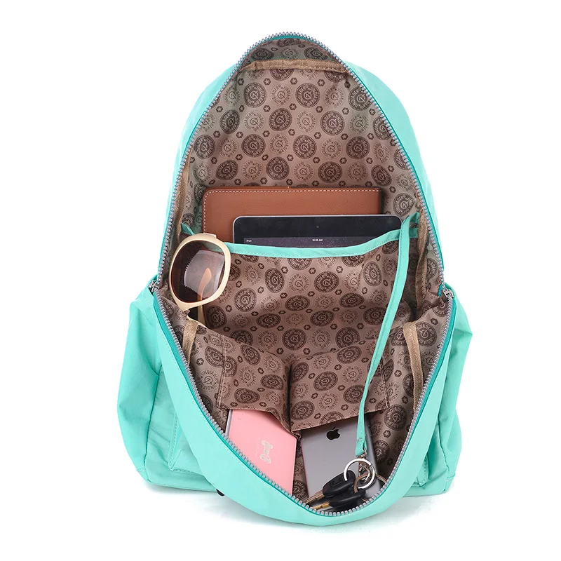 женский Рюкзак Водонепроницаемый Нейлоновый Случайные Рюкзаки Школьные Сумки