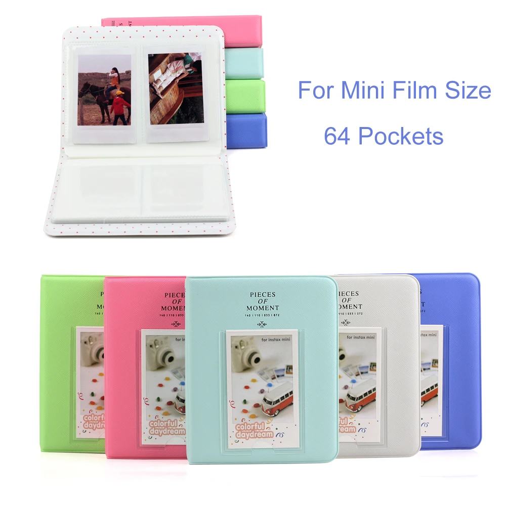 Для ЖК-дисплея с подсветкой FujiFilm Instax Мини-пленка, Instax Mini 9 камер Мгновенной Печати Mini 8 7s 50 90 пленка Fuji Бумага Дополнительные фото Плёнки альбом 64/84/96 карманы