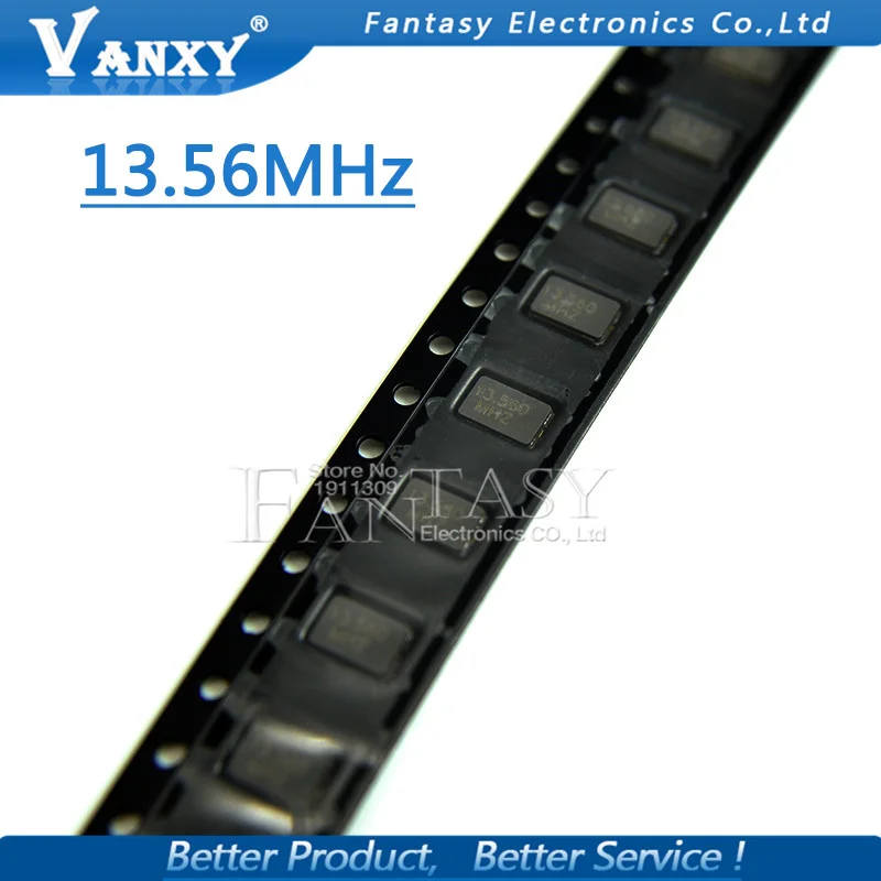 10 шт. 13,56 МГц 13,560 МГц 20pF 2Pin 5032 13,56 м smd Кварцевый резонатор кристалл