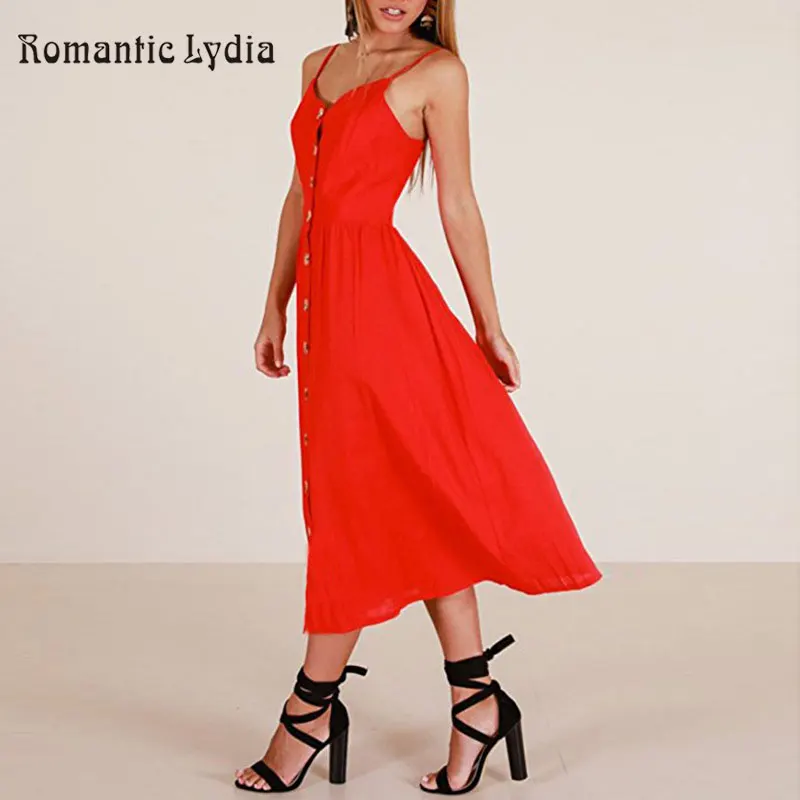 Платье миди на бретелях спагетти однотонное без бретелек|Женские платья| |