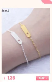 V привлечь Нержавеющая сталь bijoux роковой золото Цвет я сделала это Шарм себе браслет для Для женщин Модные украшения