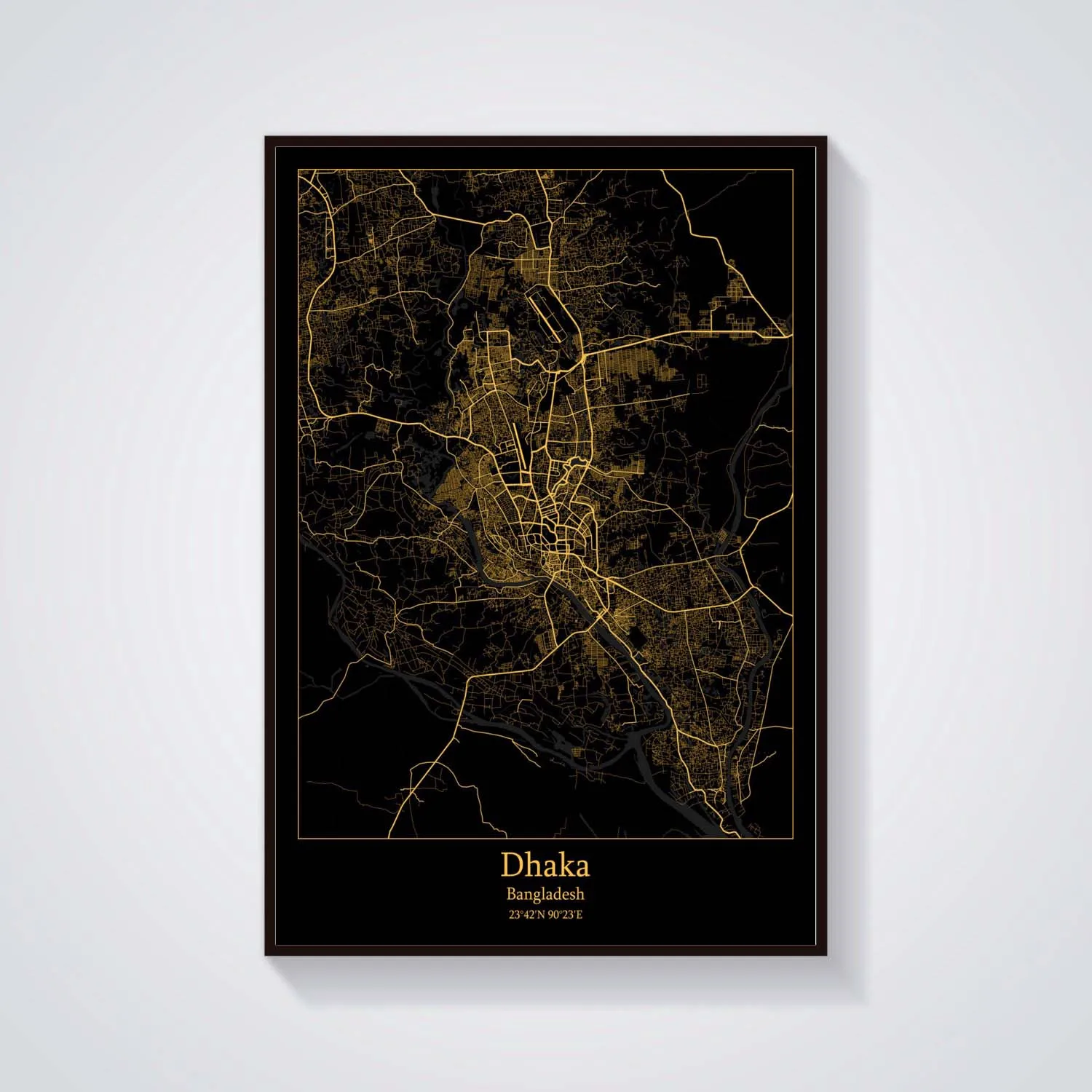 Плакат с картой Бангладеш|Рисование и каллиграфия| |