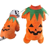 2019 new halloween pet costume creative cute pumpkin pet apparel dog costume dog clothes novelty funny pet party cosplay apparel