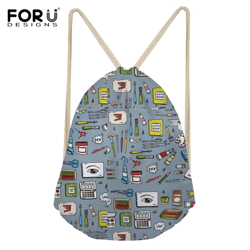 Женский рюкзак с кулиской FORUDESIGNS легкий для школы и студентов | Багаж сумки