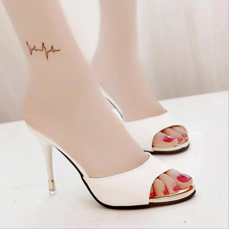 Женские туфли на высоком каблуке 8 см с заостренным носком лето 2019 | Обувь