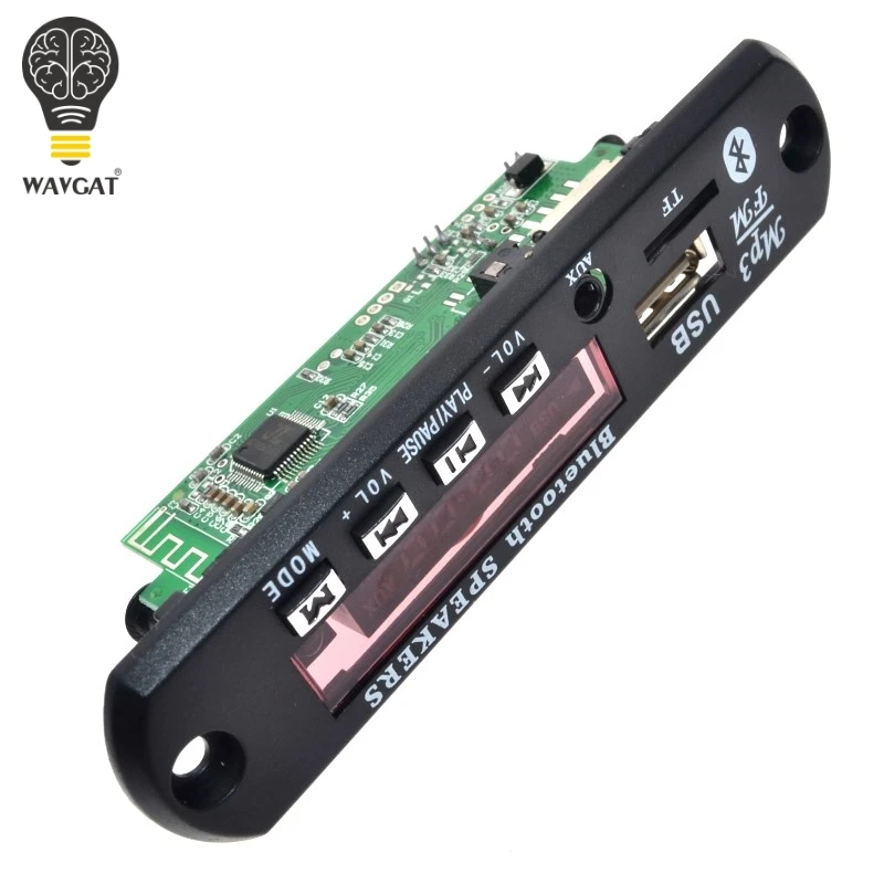 Плата декодирования WAVGAT Bluetooth MP3 модуль со слотом для SD карты/USB/FM/Удаленный платы