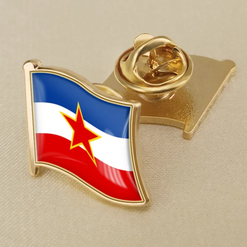 Герб Югославии карта национальный флаг эмблема брошь значки нагрудные