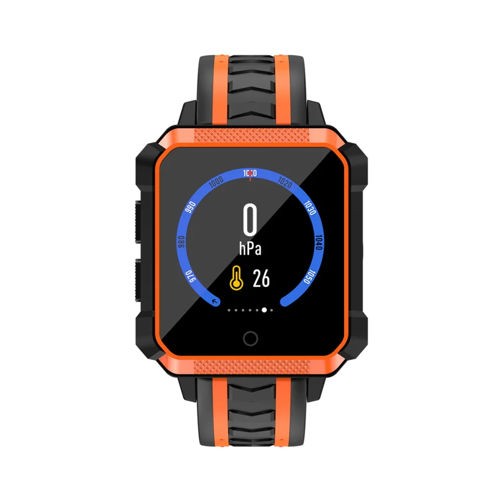 Orange 696 H7 4G LTE Bluetooth Smartwatch gps расположение IP68 водонепроницаемый монитор сердечного ритма трекер сна сообщения вызова Смарт часы - Цвет: Orange