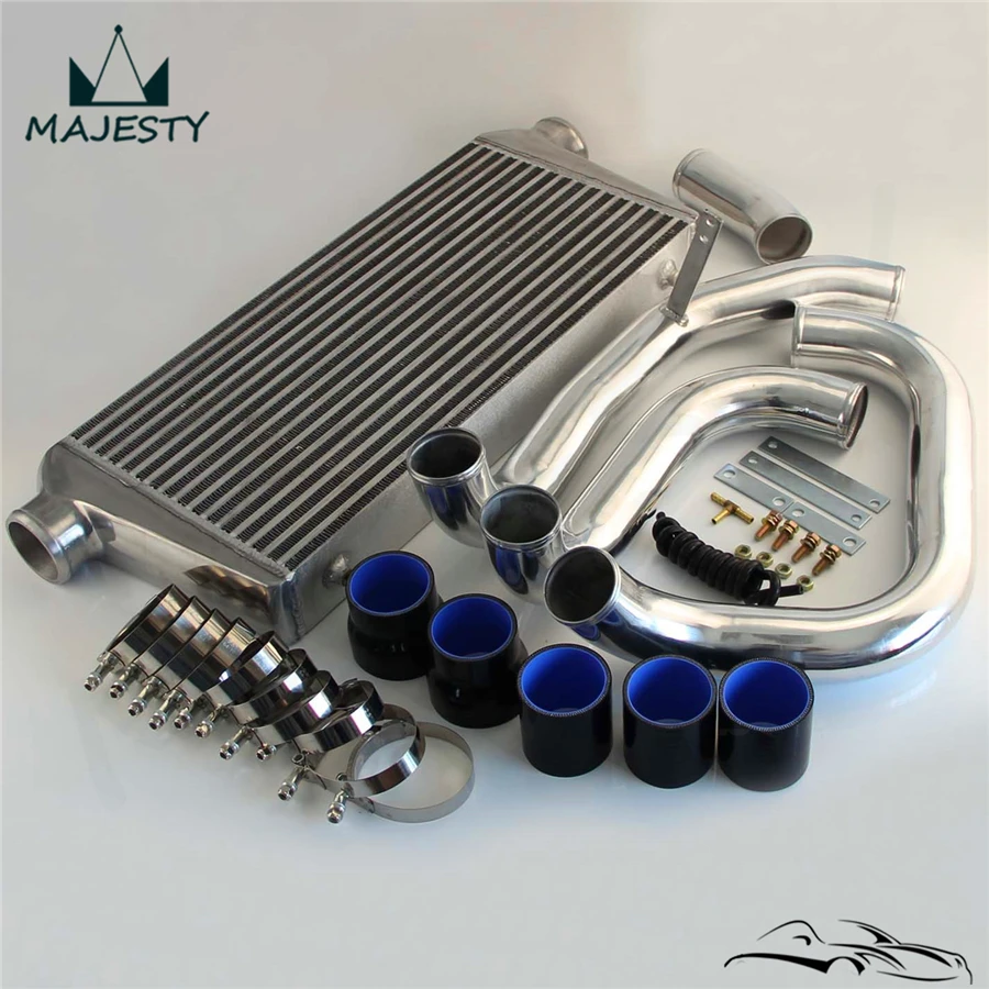 Комплект переднего интеркулера для труб SKYLINE R32 R33 R34 GTS-T силиконовый шланг черного