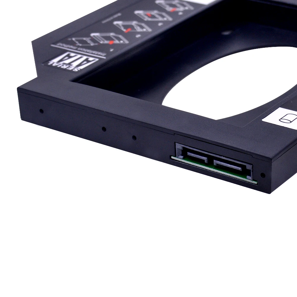 CHIPAL Plastic Universal 12.7mm SATA 3.0 2nd HDD Caddy for 2.5&quot 1TB SSD Case Enclosure Notebook ODD DVD/CD-ROM Optibay | Компьютеры и