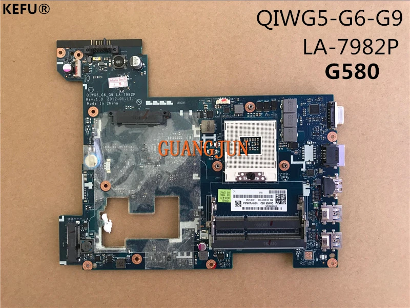 Дешевая системная плата KEFU для Lenovo G580 LA 7982P все функции хорошая работа|lenovo system