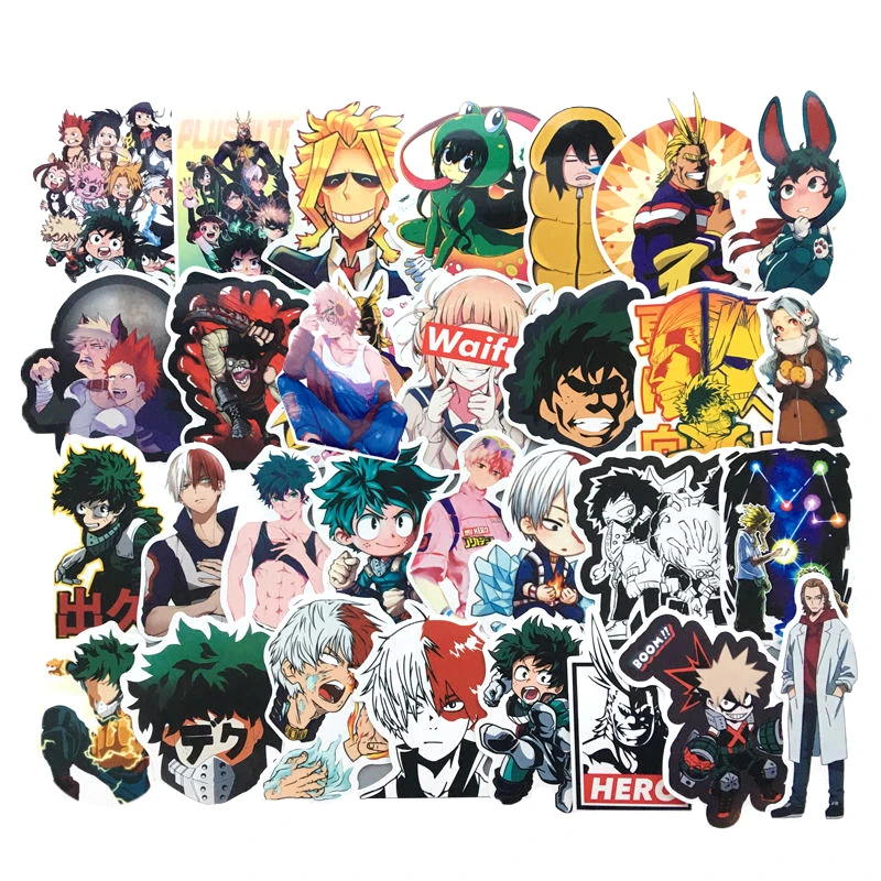 10/30/73 шт/пакет из японского аниме мой герой академии цветовой стикер карикатуры