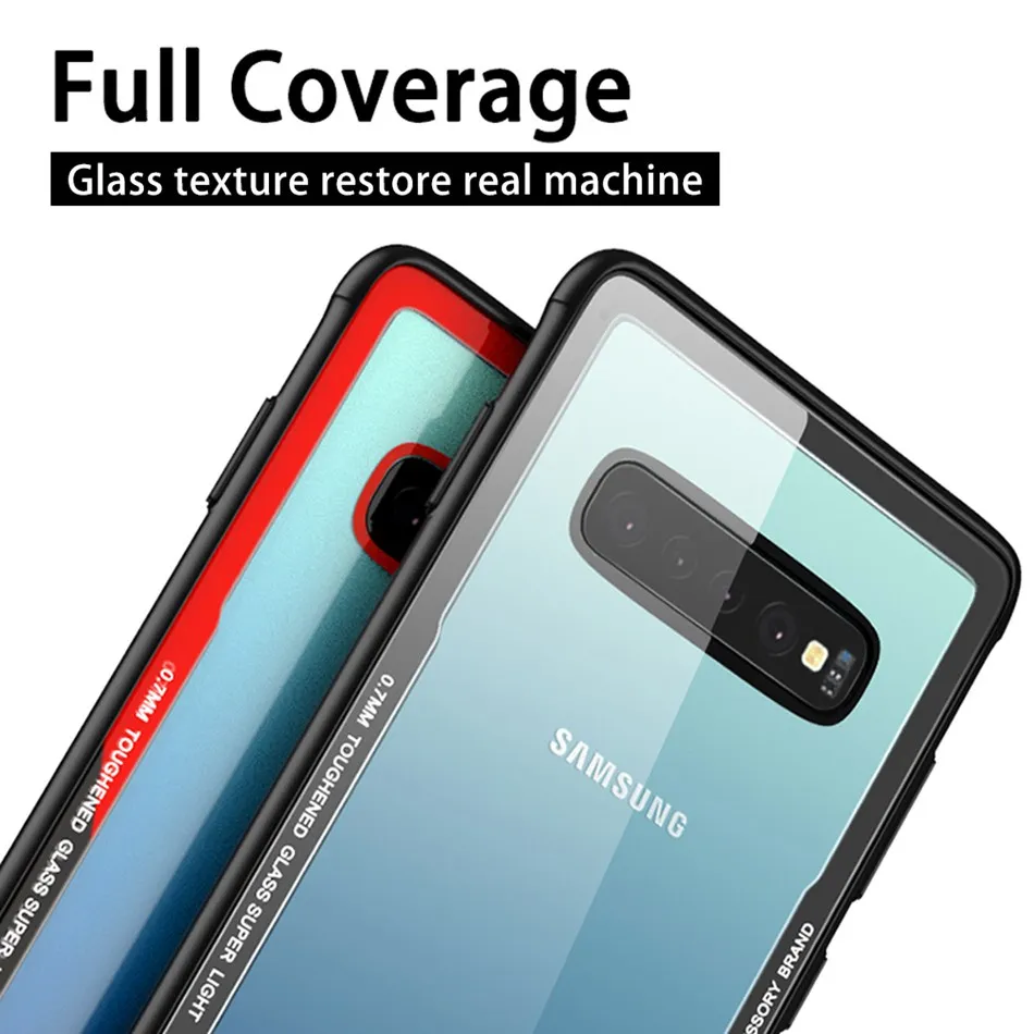 FLOVEME чехол из закаленного стекла для телефона для samsung Galaxy S10 S10e S10 Plus чехол для телефона s для samsung S10e S10 чехол