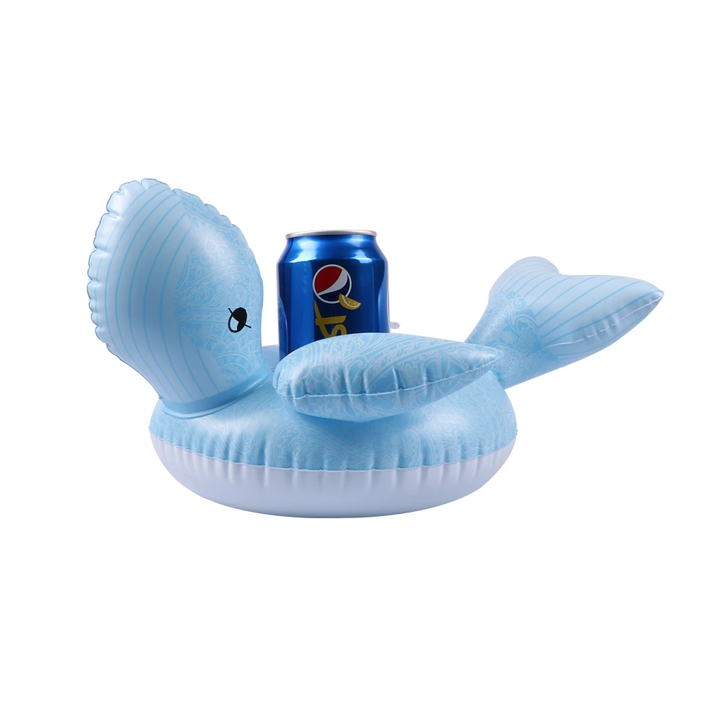 whale Розовый поплавок для бассейна фламинго, держатель для напитков, надувной плавающий плавательный бассейн ming, летние пляжные вечерние стаканчики для плавания для девочек - Цвет: whale