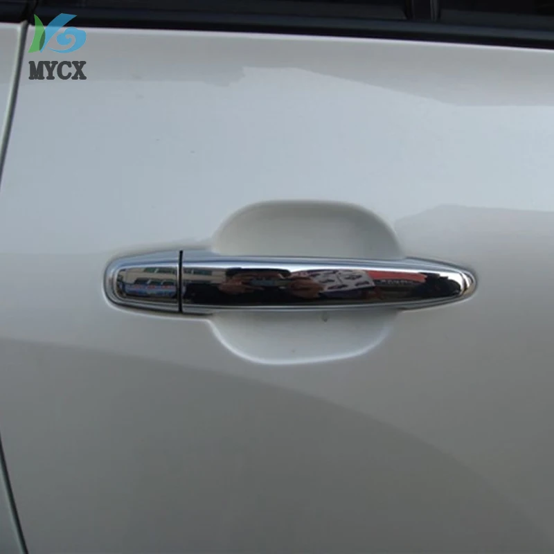 Хромированные чехлы на дверные ручки подходят для 08 09 12 toyota Highlander 07 10 Camry 03 04 05 06
