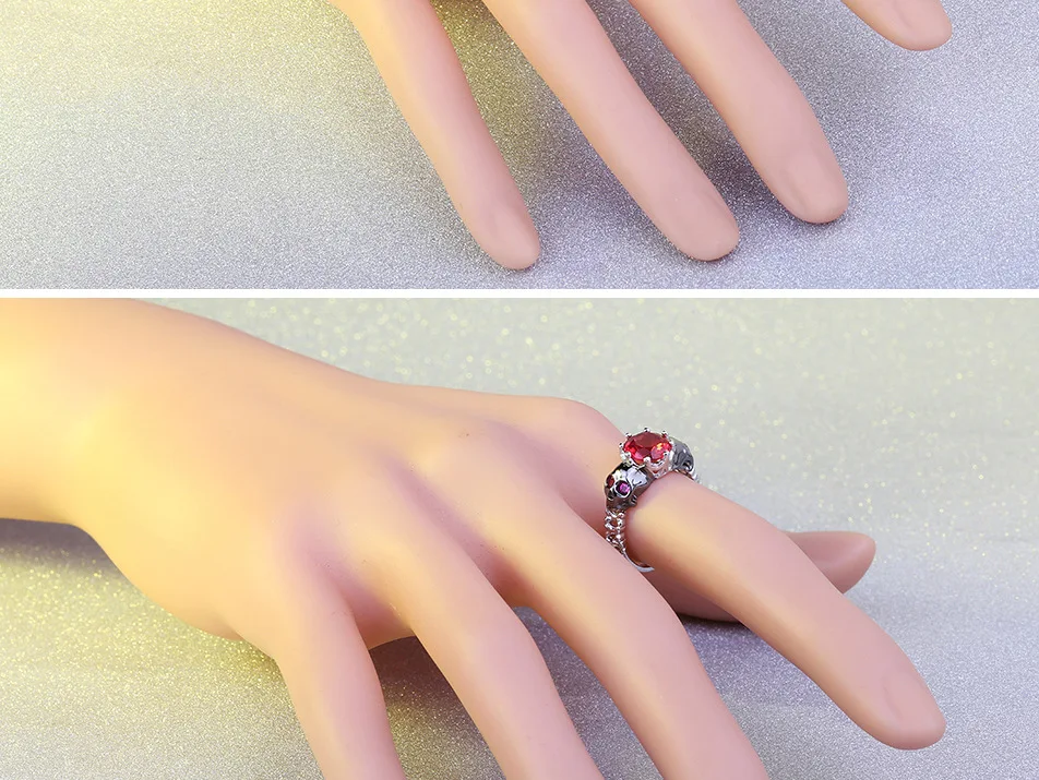 Женская обувь красного цвета с украшением в виде кристаллов камень кольцо